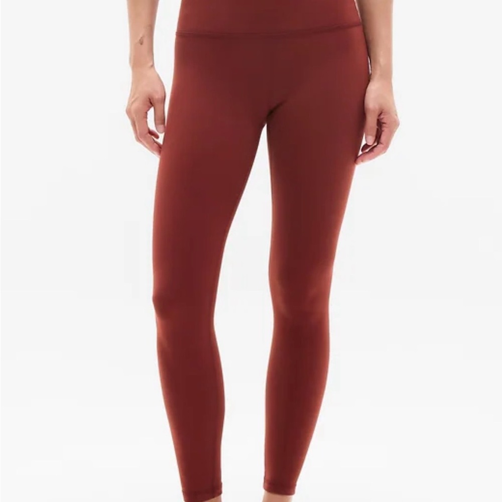 Athleta Ultra High-Rise Elation Leggings in Deep Brick Red NWOT Size XS